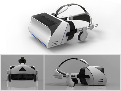 《头戴式VR产品造型设计》 西华大学 by半桥 #青春答卷2016#|工业/产品|电子产品|bq花格 