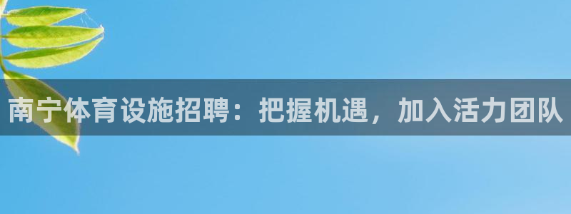 意昂体育3平台注册要钱吗：南宁体育设施招聘：把握机遇